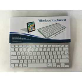 Clavier Sans Fil Bluetooth Mac/Windows/Android - QWERTY & AZERTY Argent pour une Polyvalence Maximale