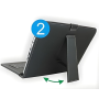Coque de Protection Tablette 9,7" avec Clavier QWERTY et Support Micro-USB - Techmade Noir