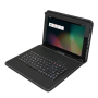 Coque de Protection Tablette 9,7" avec Clavier QWERTY et Support Micro-USB - Techmade Noir