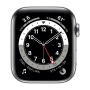 Montre Connectée Apple Watch Series 6 Cellulaire 44mm Blanc Acier inoxydable Grade A - Avec Boîte et Chargeur