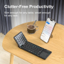Nillkin Cube Pocket Keyboard QWERTY Black Compatible with Windows iOS Android - Portable Bluetooth Keyboard for All Devices