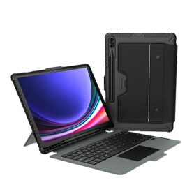 Coque de Protection Clavier Nillkin Bumper Combo - Version Rétroéclairée pour Samsung Tab S9+/S9+ 5G/S10+ - Noir