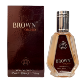 Eau de Parfum Fragrance World Brown Orchid Unisex 50ml – Luxurious Scent for All Genders
