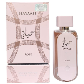 Eau de Parfum HAYAATI Rose pour Femme - Fragrance World 100ml - Parfum envoûtant et sophistiqué