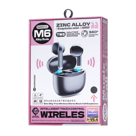 Casque, Oreillettes, Audio - Écouteurs Sans Fil Remax AlloyBuds M6 - Noir, prix de gros