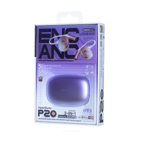 Earphones, Headphones - Remax OWS OpenBuds P20 Wireless Earbuds - Purple, wholesale price