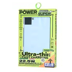 Chargeur portable, Batterie externe - Power Bank Ultra-Fin à Charge Rapide 22.5W 10000mAh FP-8 REMAX - BLeu, prix de gros.