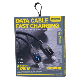 Câble USB, Chargeur - Câble C-L Lightning en Alliage Zinc avec Charge Rapide 30W REMAX Lumières de Défilement CB09(C-L) - 1.2M -