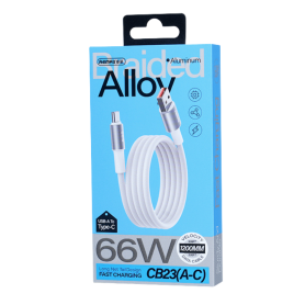 Câble, Cordons - copy of Câble USB-A/ Type-C 66W en Alliage d'Aluminium Tressé avec Charge Rapide REMAX Velocity CB23(C-C) - 1.2
