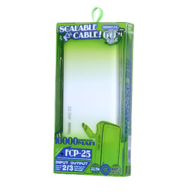 Batterie Externe, Chargeur Portable - Power Bank à Charge Rapide 22.5W avec Câble Type-C Télescopique 10000mAh FCP-25 REMAX - Bl