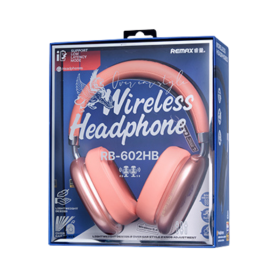 Écouteurs, Headphones - Casque Sans Fil REMAX RB-602HB - Rose, prix de gros.