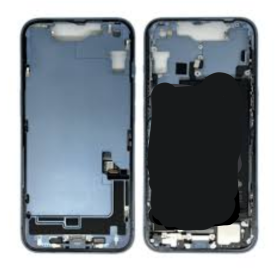 Coque, Cadre - Chassis iPhone 16 sans Vitre Arrière sans Batterie Bleu (Origine Demonté) Grade AB, prix de gros.