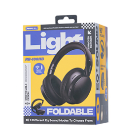 Écouteurs, Audio, Headphones - Casque Sans Fil Pliable 3 Modes REMAX RB-100HB - Noir, prix de gros.