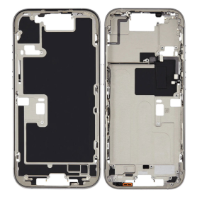 Châssis, Cadre - Châssis iPhone 16 Pro Max sans Vitre Arrière sans Batterie Titane Naturel (Original Demonté) Grade A, prix de g