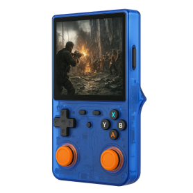 Handheld Gamer, Portable Console - Mini Portable Video Game Console R36 ULTRA 4" Screen 64 GB - Blue, wholesale price