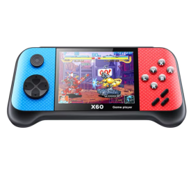 Gaming Device, Portable Console - Handheld Video Game Console Support 10 Emulators X60 3.5" IPS Screen 16GB - Blue & Red, wholes