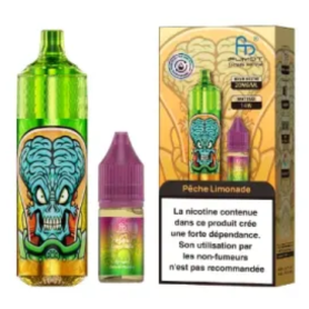 Vape Pen, E-Cig - Rechargeable E-Liquid Vaporizer - Fumot Tornado - 28000 puffs - Peach Lemonade, wholesale price