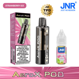 Vape, E-Cigarette - Rechargeable E-Liquid Vape - JNR AeroX Pod+JNR Liquid - 20mg/ml - Strawberry Ice, wholesale price