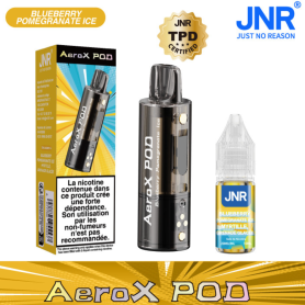 Vape Pen, E-Cigarette - Vapoteuse E-Liquide Rechargeable - JNR AeroX Pod+Liquide JNR - 20mg/ml - Blueberry Pomegranate Ice, whol