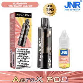 Vapoteuse, E-Cig, Pod - Vapoteuse E-Liquide Rechargeable - JNR AeroX Pod+Liquide JNR - 20mg/ml - Myrtille Framboise Cerise, prix