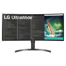 Écran, Moniteur, Display - Écran PC Incurvé LG UltraWide 35WN75C 35" UWQHD - 3440 x 1440 / 100 Hz / FreeSync - Noir Mat - Occasi