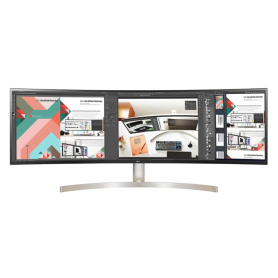 Écran, Display, Moniteur - Écran PC Incurvé LG 49WL95C 49" Dual QHD - 5120 x 1440 / 60 Hz - Blanc - Occasion avec Chargeur Câble