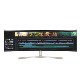 Monitor, Display - Curved PC Screen LG 49WL95C-WE 49 Dual QHD - 5120 x 1440 / HDR10 - White - Second-hand with Charger Cable, wh
