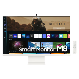Écran, Display - Écran PC Samsung M8 LS32BM801UUXEN 32" UHD - 3840 x 2160 / 60 Hz - Blanc - Occasion avec Chargeur Câble, prix d