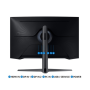 Moniteur, Display - Écran PC Gaming Incurvé Samsung Odyssey G7 C27G74TQSR LC27G74TQSRXZG 27" WQHD - 240 Hz - Occasion avec Charg