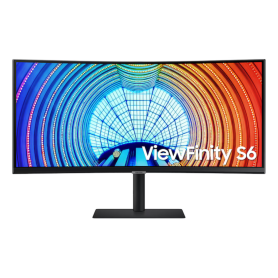 Monitor, Display - Curved PC Screen Samsung ViewFinity SA650 LS34A650UBUXEN 34 UWQHD - 3440 x 1440 / 100 Hz - Black - Used with 