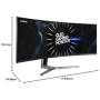 Écran, Moniteur - Écran Gaming Incurvé Samsung C49RG94SSU LC49RG94SSUXZG 49" UWDQHD - 5120 x 1440 / 120 Hz - Noir - Occasion ave