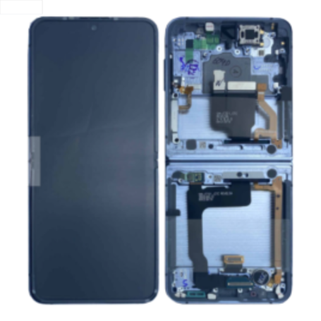 Écran, Display - Ecran Samsung Galaxy Z Flip 4 5G Noir + Châssis (Original Reconditionné), prix de gros.