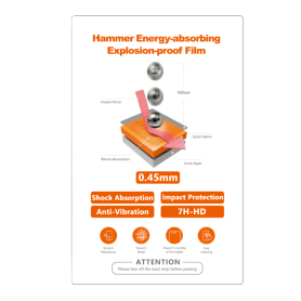 Protective Screen, Film - Hammer 7H 0.45mm M29 Shockproof Protective Film - 5 Pcs, wholesale price
