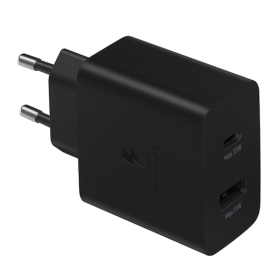 Charger, Power Supply - Power Adapter SAMSUNG Duo Type-C USB 35W PD EP-TA220 - Black (Bulk), wholesale price