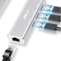 Gadget Hub, Connection Device - Adapter with 4 Ports Type-C to USB3.0 / Gigabit Ethernet - FASR AD11, wholesale price