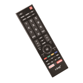 Manette, Commande à distance - Télécommande Compatible pour TOSHIBA TV - LinQ URC5758 - Noir, prix de gros.