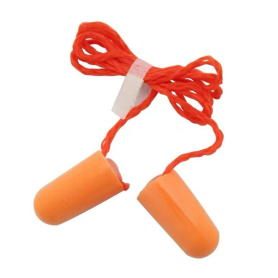 Foam Earplug with Cord Noise Reduction 37 dB - 1.3×2.5×52 cm