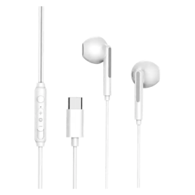 Headphones, Earbuds - Stereo Earphones XSSIVE Type-C XSS-EP12 - White, wholesale price