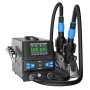 Soldering Equipment, Soldering Tools - AiXun H414D 3200W Soldering Station with Intelligent Control and 3.5" Dual Channel IPS Sc