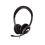 V7 Deluxe Stereo USB Audio Headphones Black - Superior Sound Quality and Comfort