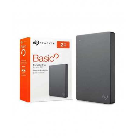 Seagate Basic 2TB Portable Hard Disk USB 3.0 - Compact 2.5” External Storage