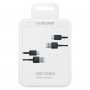 Câble USB Type-C Samsung 1,5M Noir - Pack de 2 - Retail Box Original - Charge Rapide et Fiable