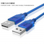 Rallonge USB 2.0 Type A mâle / mâle - 1,5m Bleu à prix discount - commandez maintenant