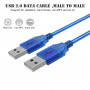 Rallonge USB 2.0 Type A mâle / mâle - 1,5m Bleu à prix discount - commandez maintenant