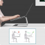 Support Ordinateur Portable / Macbook en Aluminium Ventilé, LinQ HD3269
