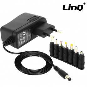LinQ T-3A08 10W Universal PC Charger with 6 Tips Micro-USB Versatile and Reliable Charging Solution