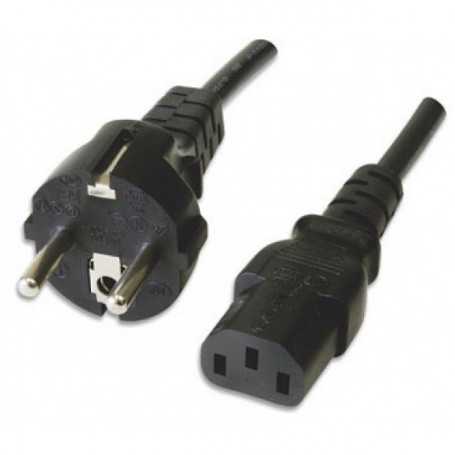LinQ EU2A 1.6m Black Schuko PC Power Cable - European Monitor Plug