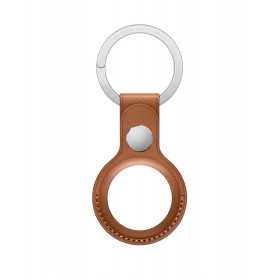 Porte-Clés En Cuir Marron pour AirTag - Élégant et Pratique - Accessoire Apple Premium