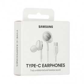 "Écouteurs Kit Main Libre Type-C SAMSUNG AKG Blanc - Retail box : Ex