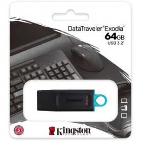 Achetez Clé USB Kingston DataTraveler Exodia 64 Go - Performance et Fiabilité Optimales